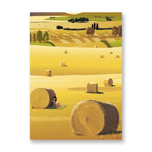 Wheat field - Art Poster | Greeting Card