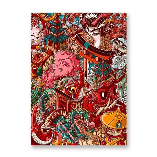 In Japan - Art Poster | Greeting Card