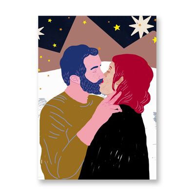 Baciami Forte #1 - Affiche d'art | Carte de voeux