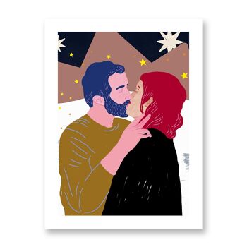 Baciami Forte #1 - Affiche d'art | Carte de voeux 2