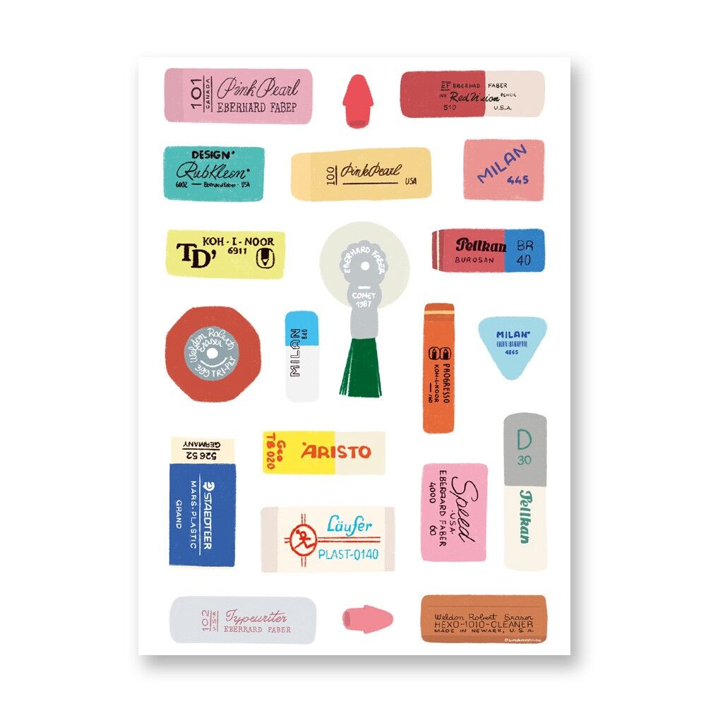 Erase - Art Poster | Greeting Card