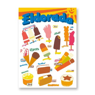 90’s ice creams - Art Poster | Greeting Card