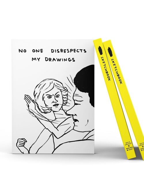 Sketchbook - Funny Gift - No One Disrespects My Drawings