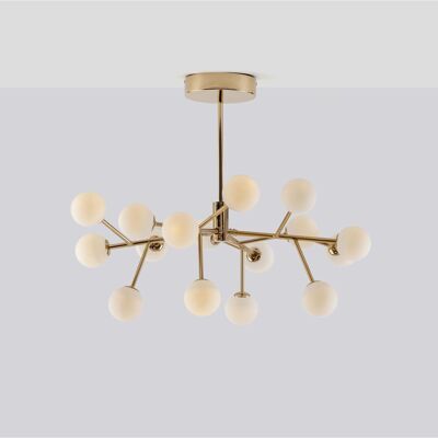 Brass Sputnik Ceiling Light 