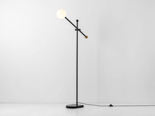 Charcoal Grey Angled Floor Lamp