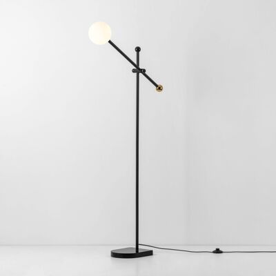 Charcoal Grey Angled Floor Lamp