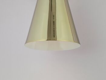 Applique Murale Cone Shade en Laiton 8