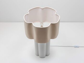 Lampe de table en céramique fleur 7