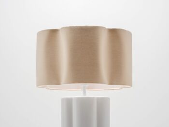 Lampe de table en céramique fleur 8