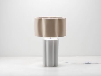 Lampe de table en céramique fleur 10