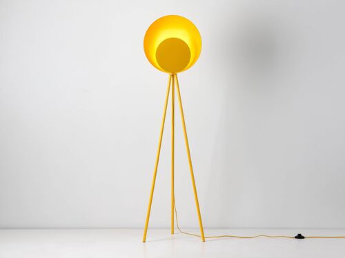 Yellow Diffuser Floor Lamp