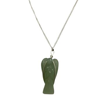 Pendentif ange en cristal, 3-4 cm, aventurine verte 2