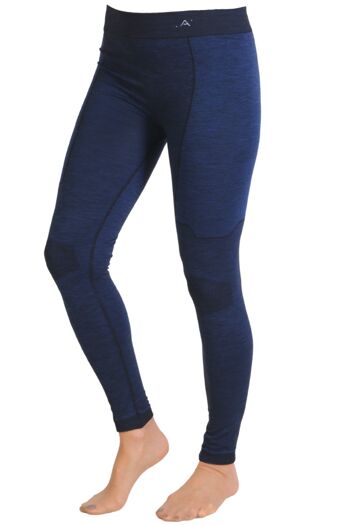 Legging unisexe en laine mérinos LANA bleu foncé 1