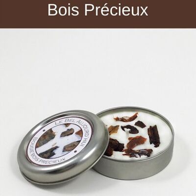 Bougie métal 65g - Parfum Bois Précieux