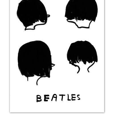 Postal - Impresión A6 Divertida - Beatles
