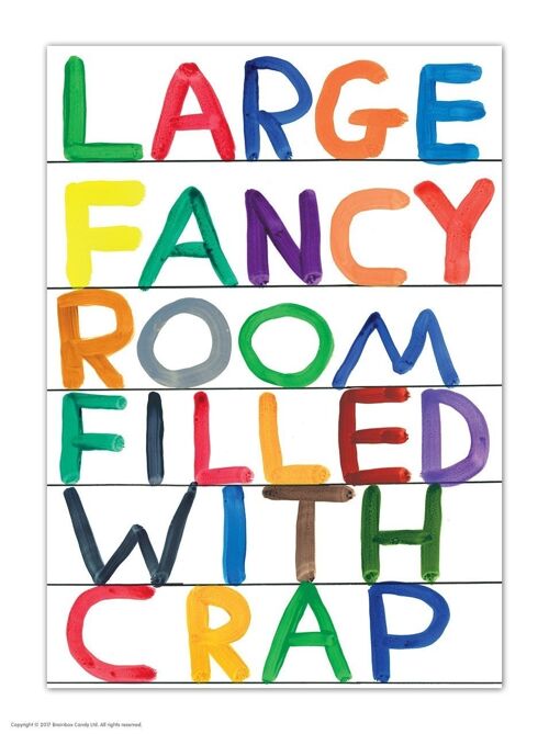 Postcard - Funny A6 Print - Large Fancy Room