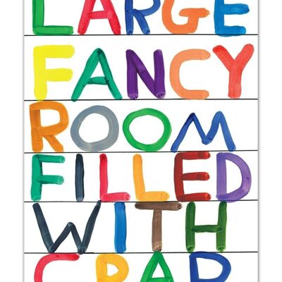 Postcard - Funny A6 Print - Large Fancy Room