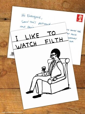 Carte postale - Impression A6 amusante - Watch Filth 4