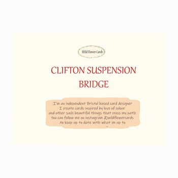 Carte du pont suspendu de Clifton 2