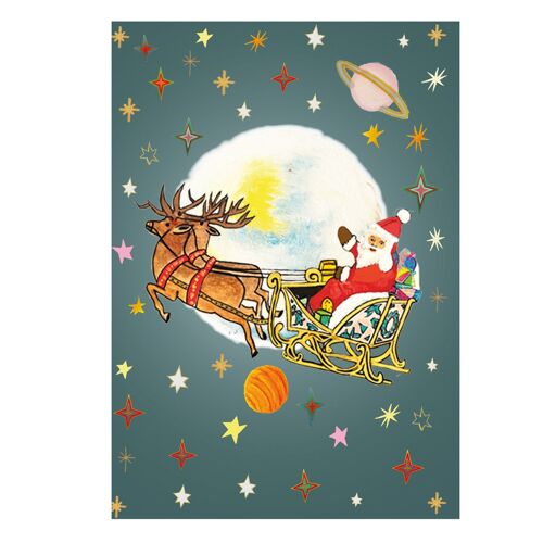Cosmic Santa Card