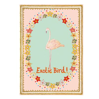 Exotische Vogelkarte