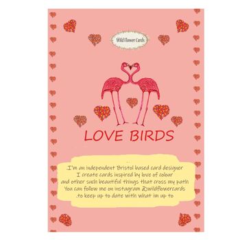 Carte Oiseaux d'amour 2