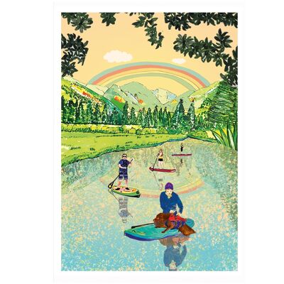 River Paddle Boarding Card