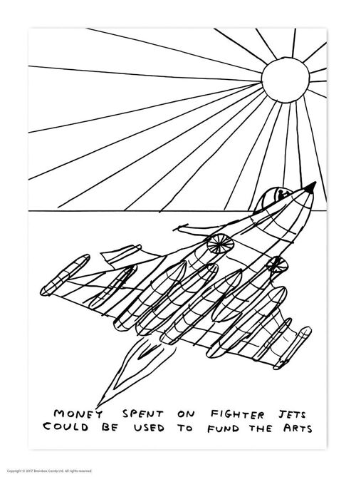 Postcard - Funny A6 Print - Fighter Jets