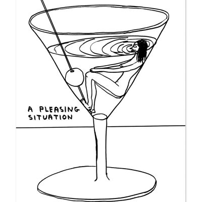 Postcard - Funny A6 Print - Pleasing Situation