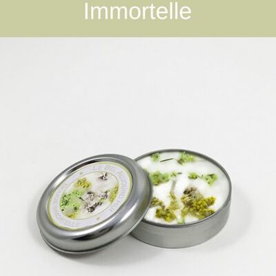 Bougie métal 65g - Parfum Immortelle