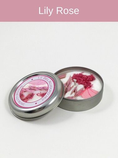 Bougie métal 65g - Parfum Lily Rose