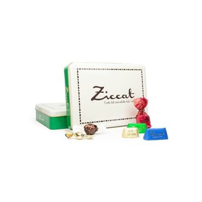 Ziccat-Dose mit verschiedenen gemischten Gianduiotti – 500 g