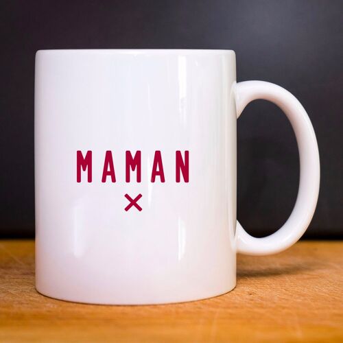 Mug blanc maman x cœur 2 waf