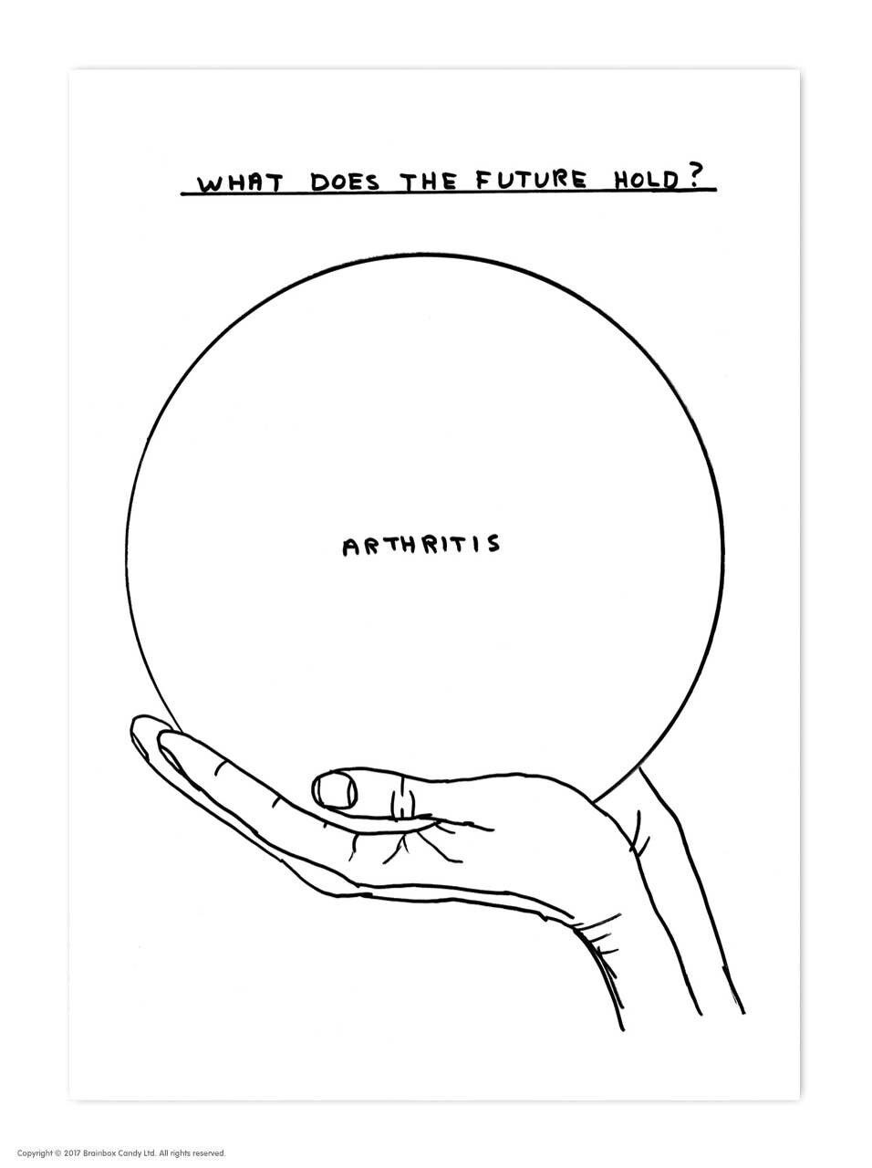 Cartolina - Divertente stampa A6 - Artrite