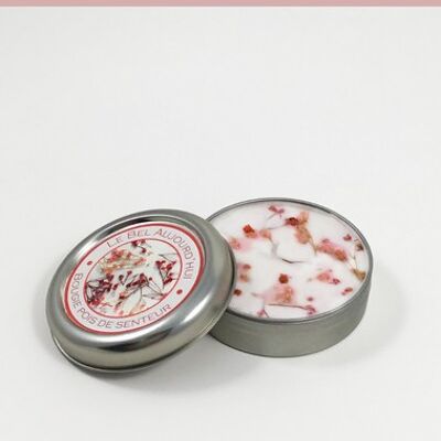 Metal candle 65g - Sweet pea scent