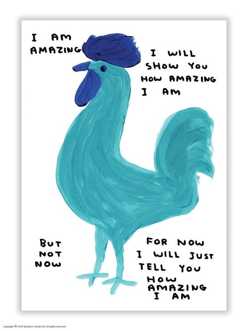 Postcard - Funny A6 Print - I Am Amazing