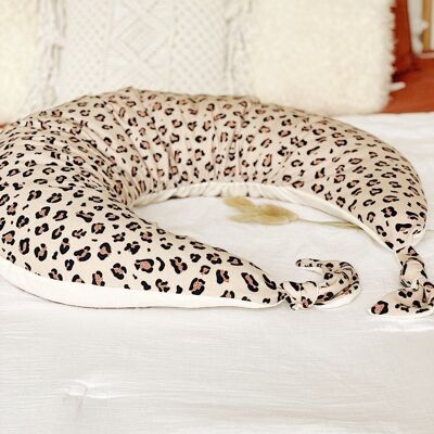 Mellipou x You&Milk Leopard Pregnancy and Nursing Cushion