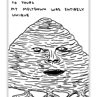 Postcard - Funny A6 Print - Meltdown