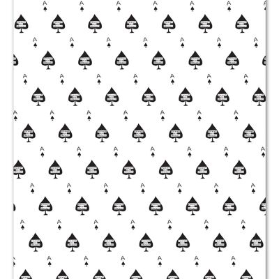 Giftwrap - Funny Wrapping Paper Fucking Ace Present **Lot de 2 Feuilles Pliées**