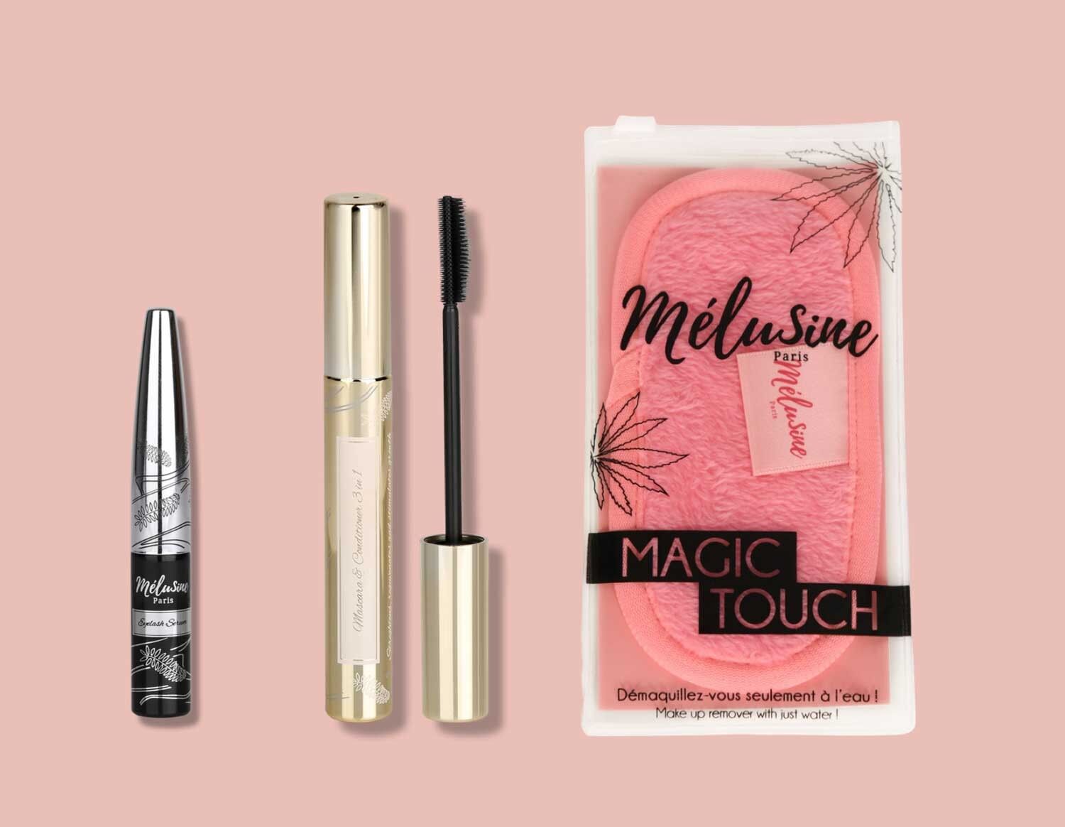 Pacchetto esclusivo: tocco magico, mascara e siero per ciglia