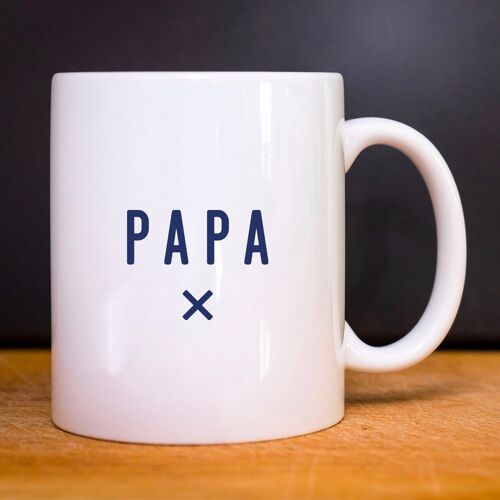 Mug blanc papa x cœur waf