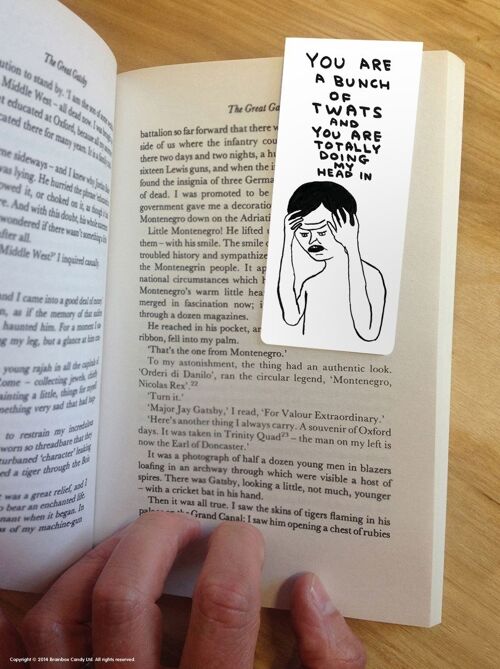 Bookmark - Funny Gift - Bunch Of Twats Magnetic Bookmark