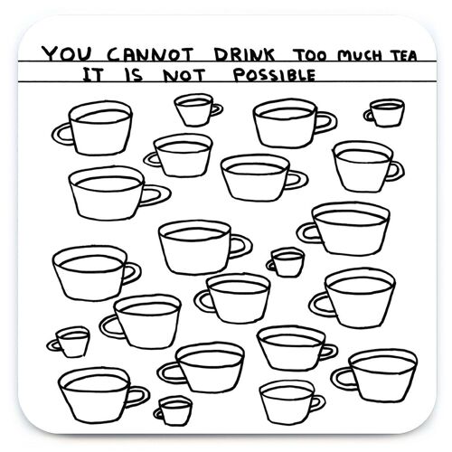 Coaster - Funny Gift - Too Much Tea