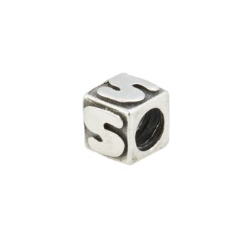 Perle en argent sterling 925 valable pour toutes les marques polie à la main 1.1x1 cm - mod 1-S