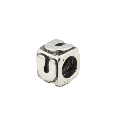 Abalorio de Plata de Ley 925 mm válido para todas las marcas pulido a mano 1,1x1 cm - mod 1-U