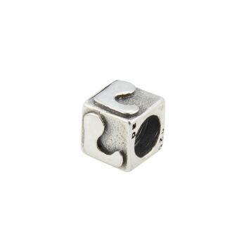 Perle en argent sterling 925 valable pour toutes les marques polie à la main 1.1x1 cm - mod 1-L