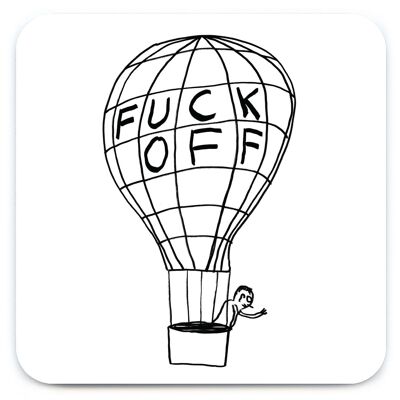 Posavasos - Regalo divertido - Globo Fuck Off