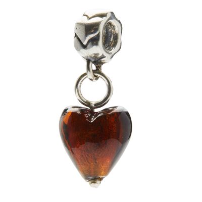 Abalorio Plata de Ley 925mm y Cristal de Murano Les Charms Paris - mod 17-8C