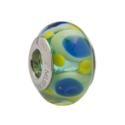 Abalorio Plata de Ley 925mm y Cristal de Murano Les Charms Paris - mod 18-225