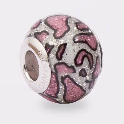 925mm Sterling Silver and Murano Glass Bead Les Charms Paris - mod 18-196